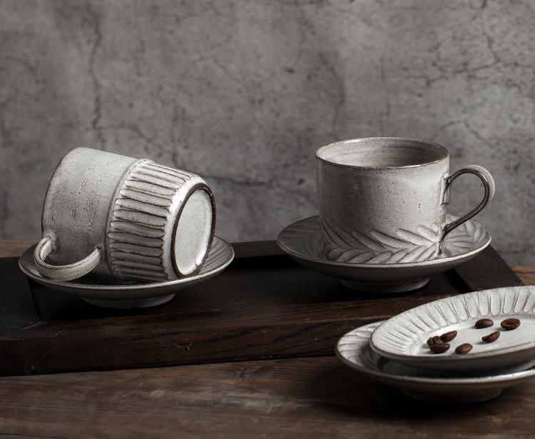 Premium Cappuccino Coffee Mug Set - Large Ceramic Latte Cup with Saucer for Espresso, Breakfast & Milk Drinks - Perfect for Home, Office & Cafe Use