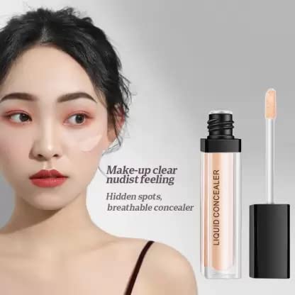 Flawless Full Cover Liquid Concealer - Waterproof, Long-Lasting Makeup for Dark Circles & Blemishes | Perfect for Daily Use, Photo Shoots & Special Occasions