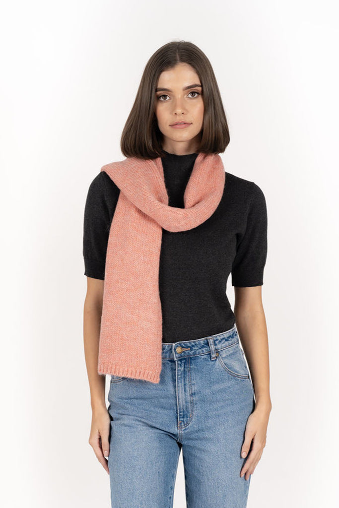 Luxury Fortune Coral Wool Scarf for Women - Soft Warm Winter Fashion Accessory - Perfect for Office, Travel & Cold Weather Outfits