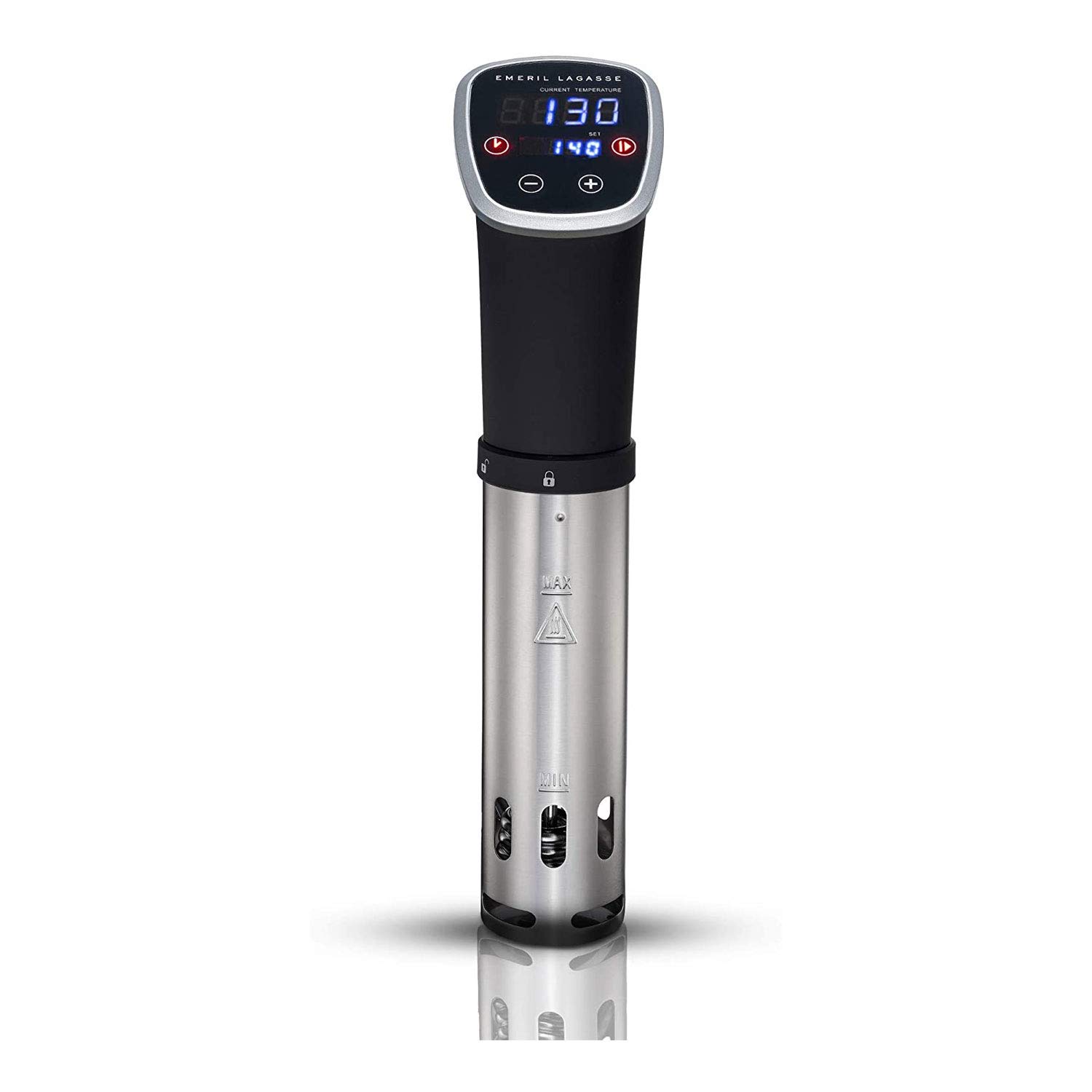 Emeril Lagasse Digital Sous Vide Cooker with Touchscreen - Precision Temperature Control Immersion Circulator for Home & Professional Kitchens | Includes Mounting Clip, Recipes & Storage Case | Perfect for Steak, Seafood & Meal Prep