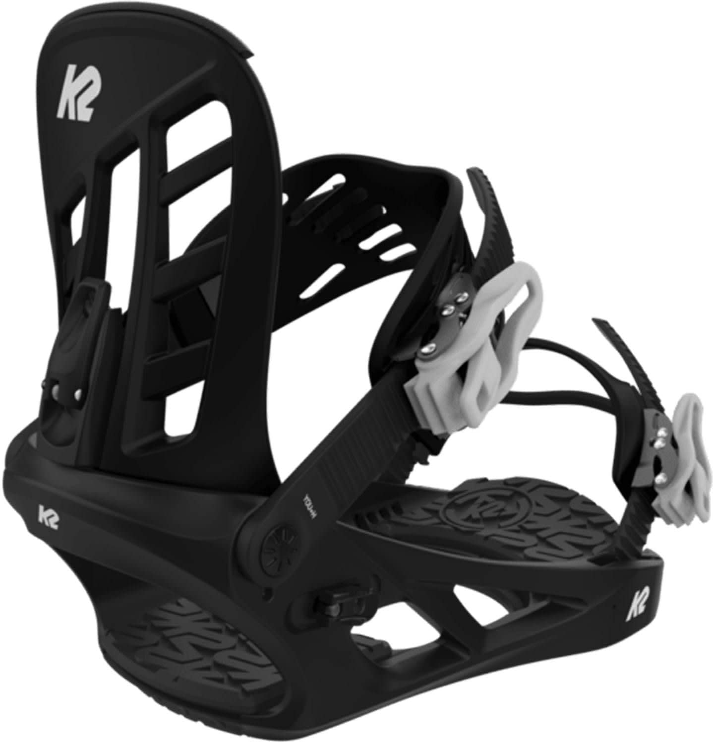 K2 You+H Kids Snowboard Bindings - Adjustable & Lightweight for Young Riders - Perfect for Beginner Snowboarders on Mountain Slopes & Family Ski Trips
