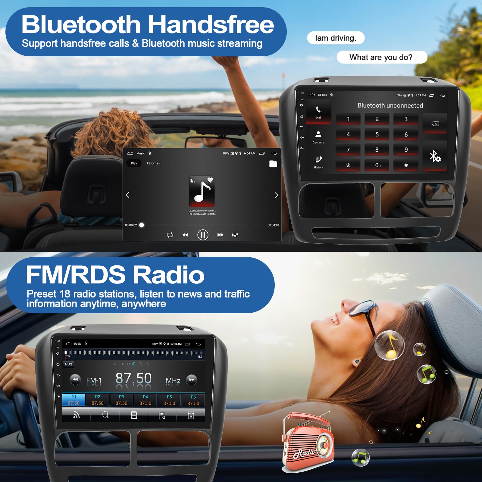 2G+64G Android 13 Car Stereo for Opel Vauxhall Combo & Fiat Doblo | 9