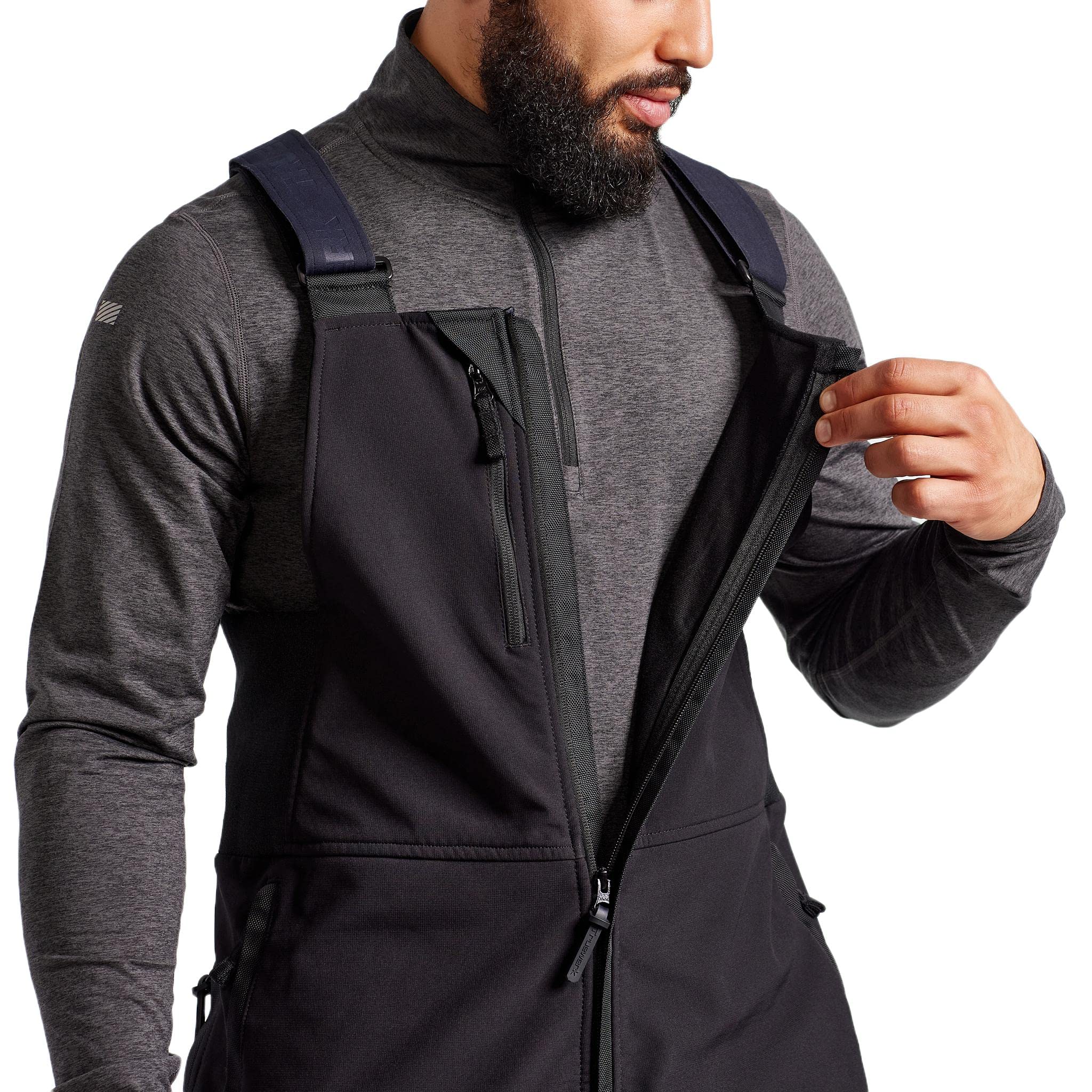 TRUEWERK Men's Waterproof Work Bib Overalls - Durable T3 WerkBibs for Construction, Farming & Outdoor Work | Heavy Duty Workwear for Cold Weather & Rain Protection
