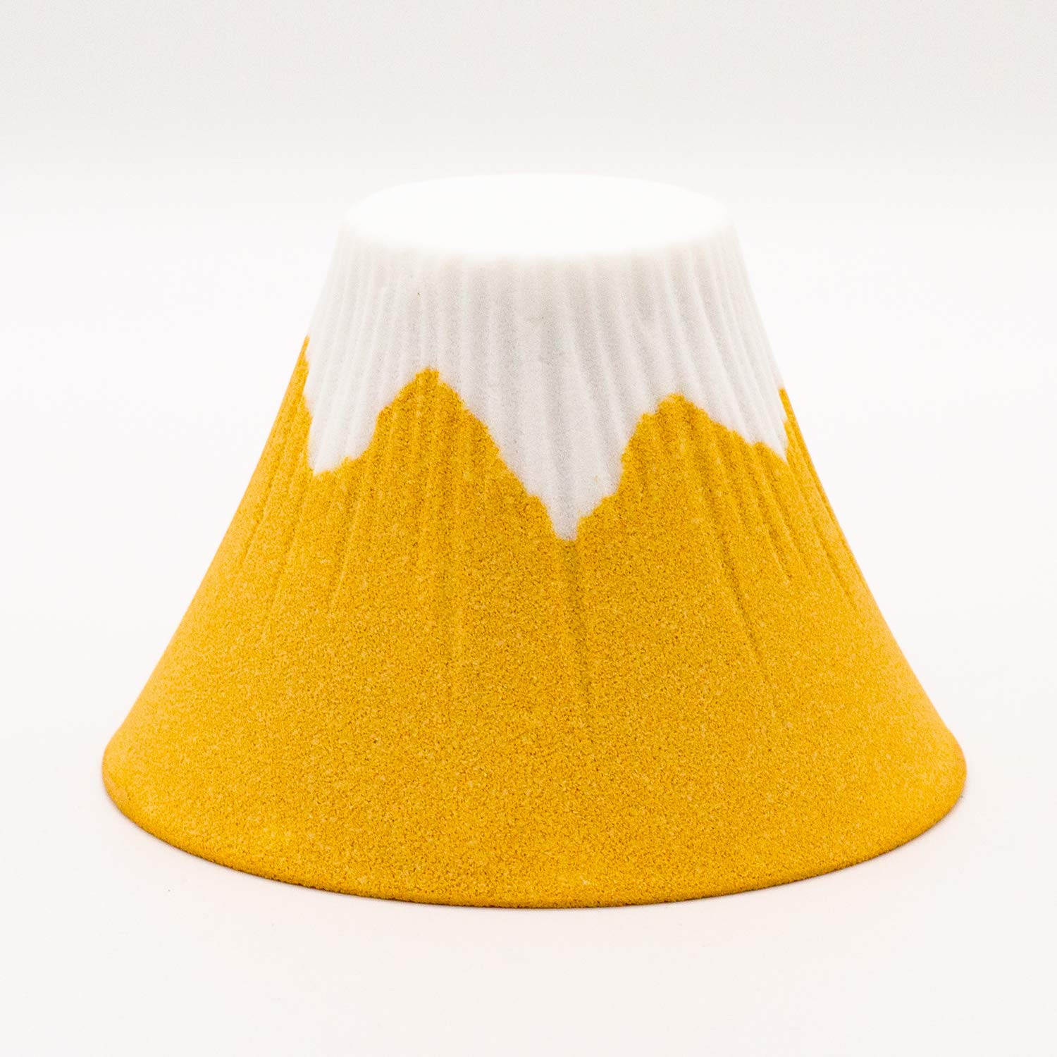 Premium Fuji Ceramic Coffee Filter Dripper with Dedicated Base & Saucer - Yellow | Japanese-Style Pour Over Coffee Maker for Home, Office & Cafe Brewing