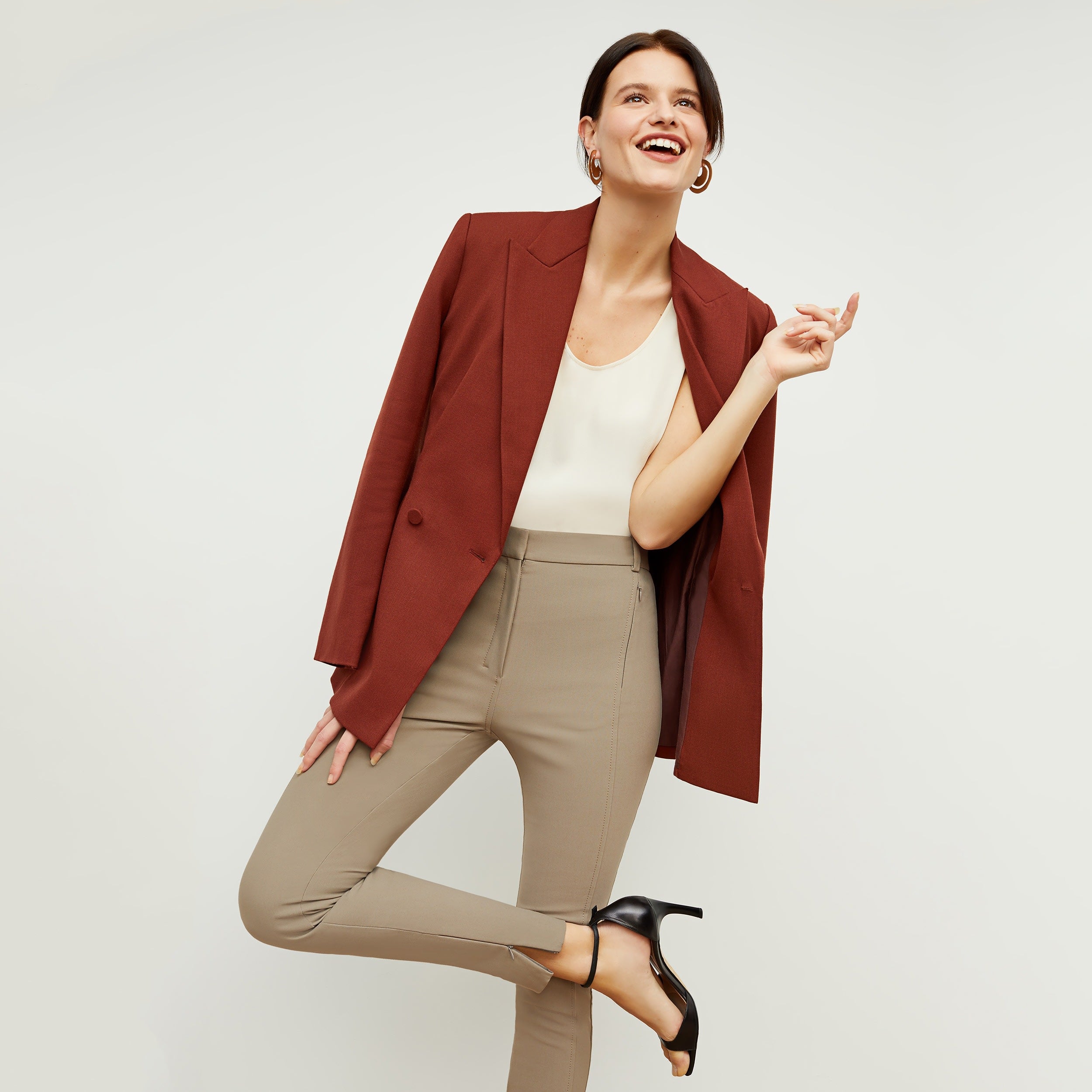 Curie Pant PowerStretch Pro - Women's High-Performance Outdoor Hiking Pants in Russet Brown - Perfect for Trail Running, Climbing & Active Adventures
