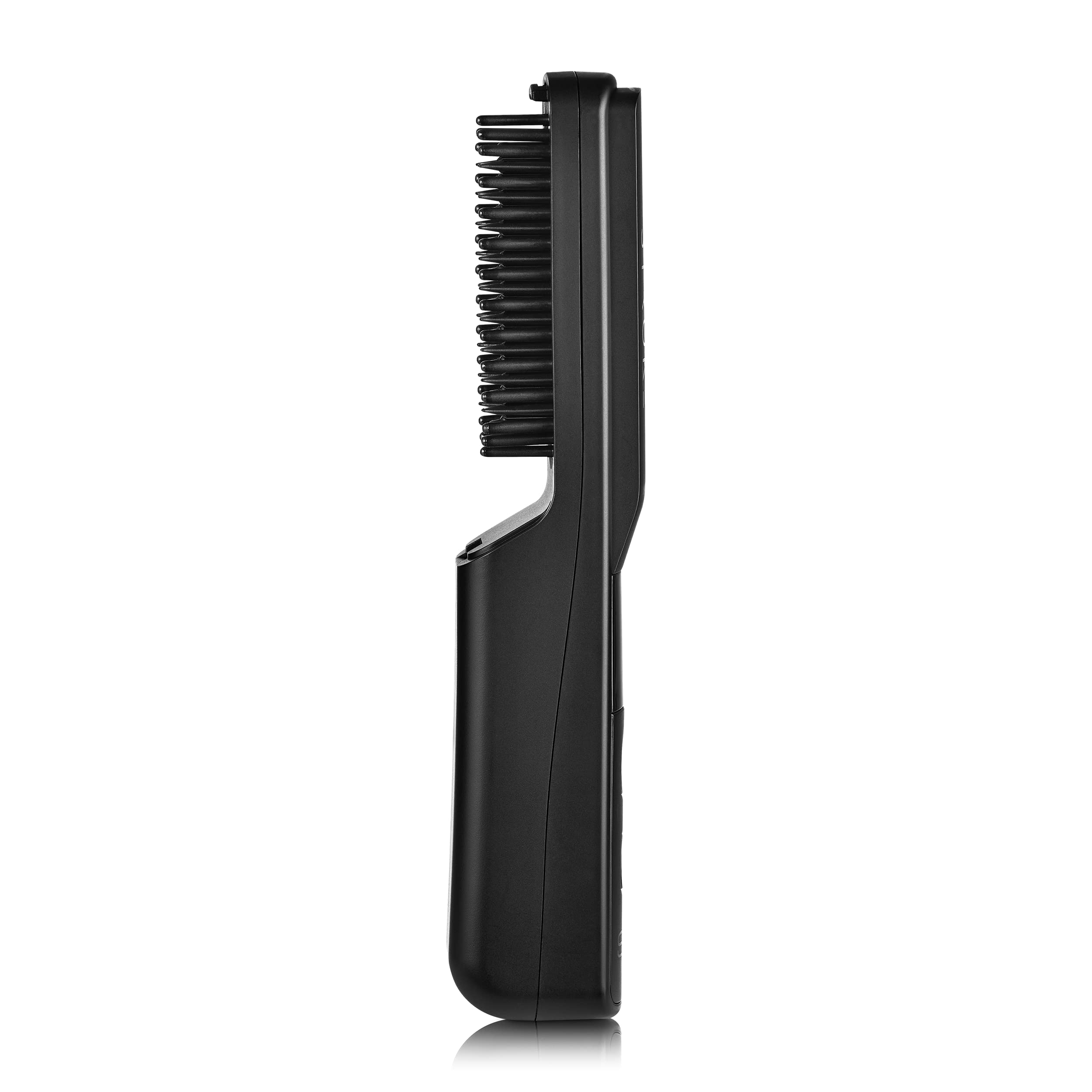 StyleCraft Wireless Beard Straightener & Styling Hot Brush with Cool Touch Tips - Anti-Scald Hair Straightening Tool for Men (Black) - Perfect for Home, Travel & Salon Use