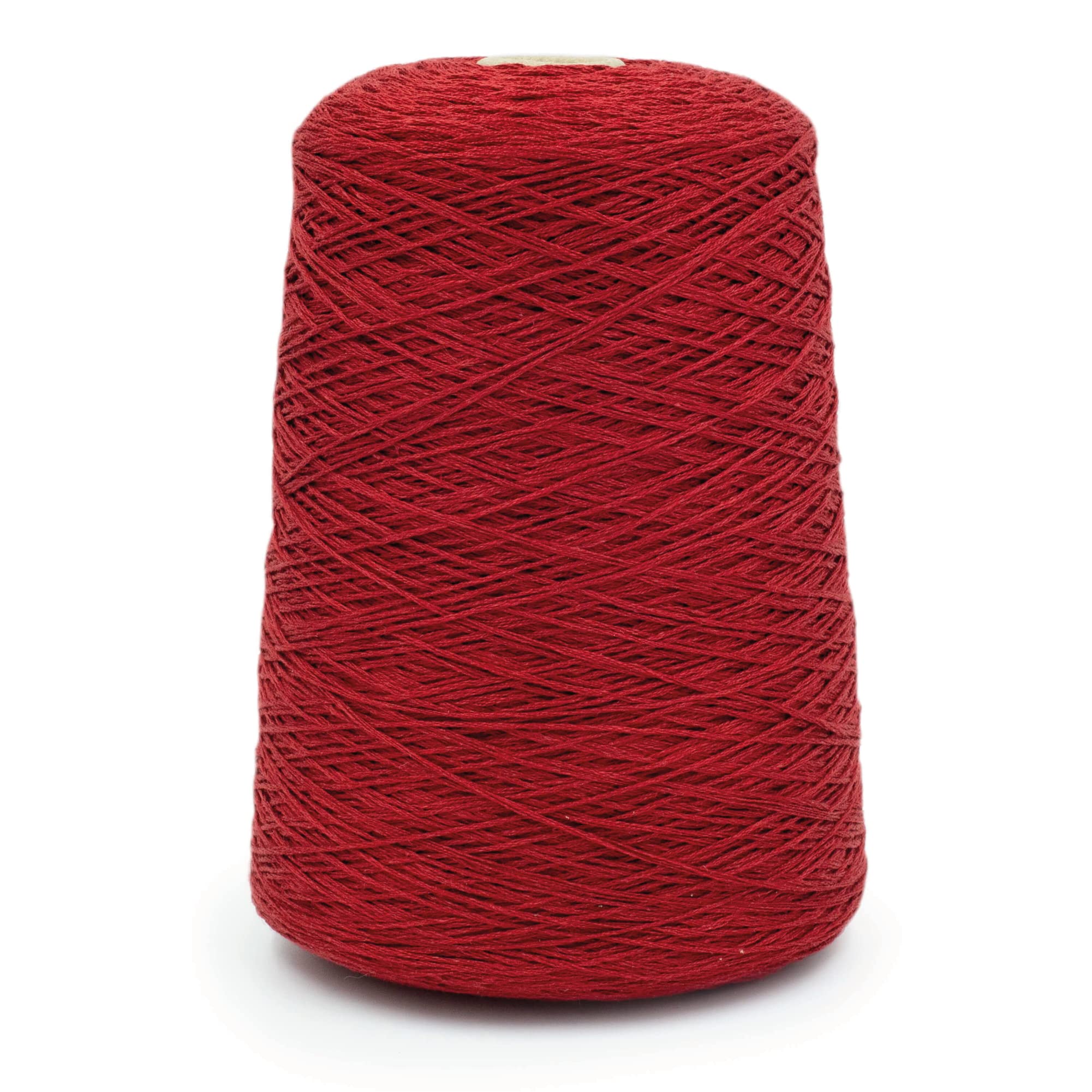 Premium 100% Linen Yarn for Knitting & Weaving - Natural Fiber Crafting Thread by Silk City Fibers in Fire Red | Perfect for DIY Scarves, Blankets & Home Decor Projects