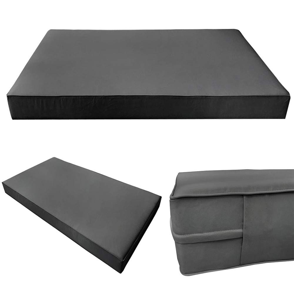 Prolinemax Outdoor Style 1 Twin-XL Piped Trim Daybed Mattress Cover with Bolster Pillow - Fitted Sheet AD003 for Patio, Sunroom & Guest Bedroom Decor