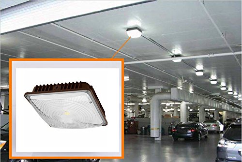 CYLED 120W LED Canopy Light - Waterproof Explosion-Proof High Bay Lighting for Industrial, Outdoor, Parking Lots & Gas Stations (550W HID/HPS Equivalent, 16000 Lumens, 5500K, DLC Certified, Pack of 2) - Perfect for Warehouses, Garages, and Commercial Spaces