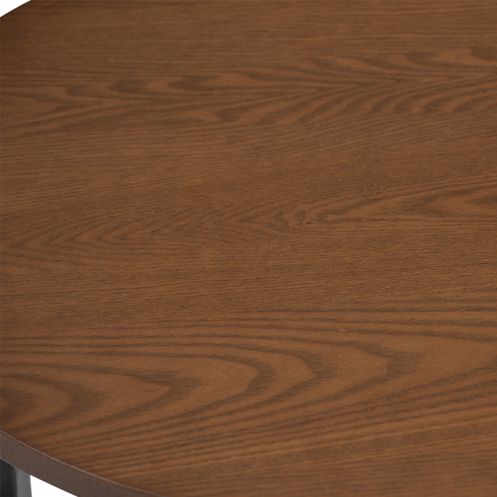 Modern Walnut Aspen Side Table - Nightstand, End Table for Living Room, Bedroom & Office - Solid Wood Accent Furniture with Minimalist Design