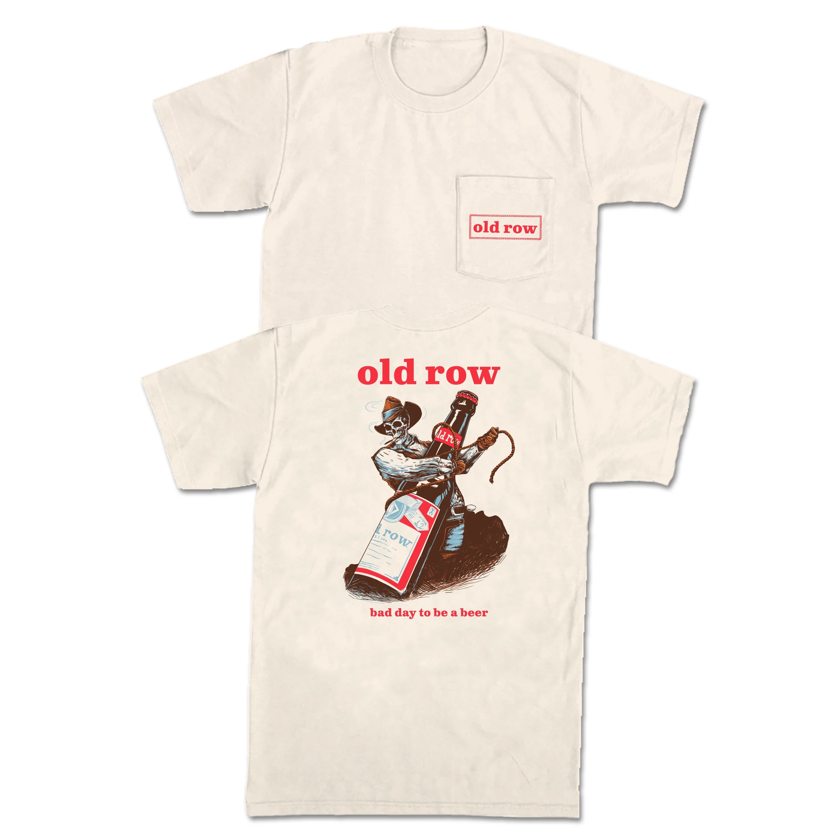 Old Row BDTBAB Wrangler Tee - Vintage Western Style T-Shirt for Men | Perfect for Country Music Festivals & Rodeo Events