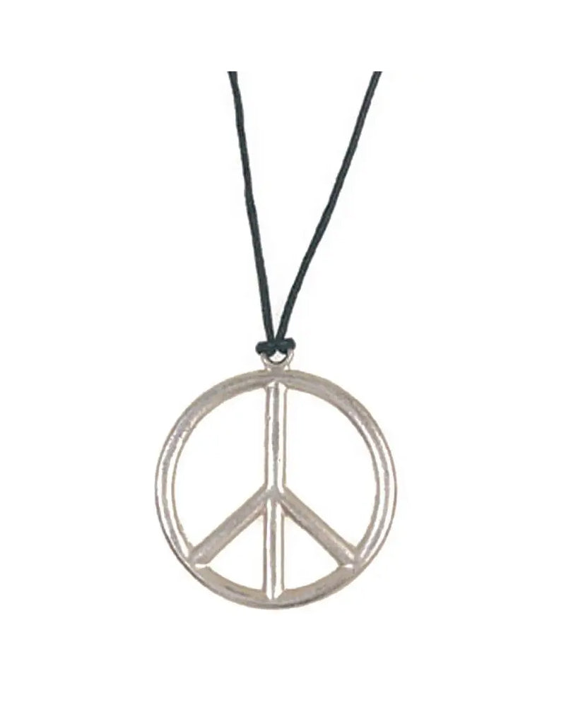 60s Peace Sign Necklace - Vintage Hippie Style Pendant Jewelry for Women - Perfect for Music Festivals & Boho Fashion