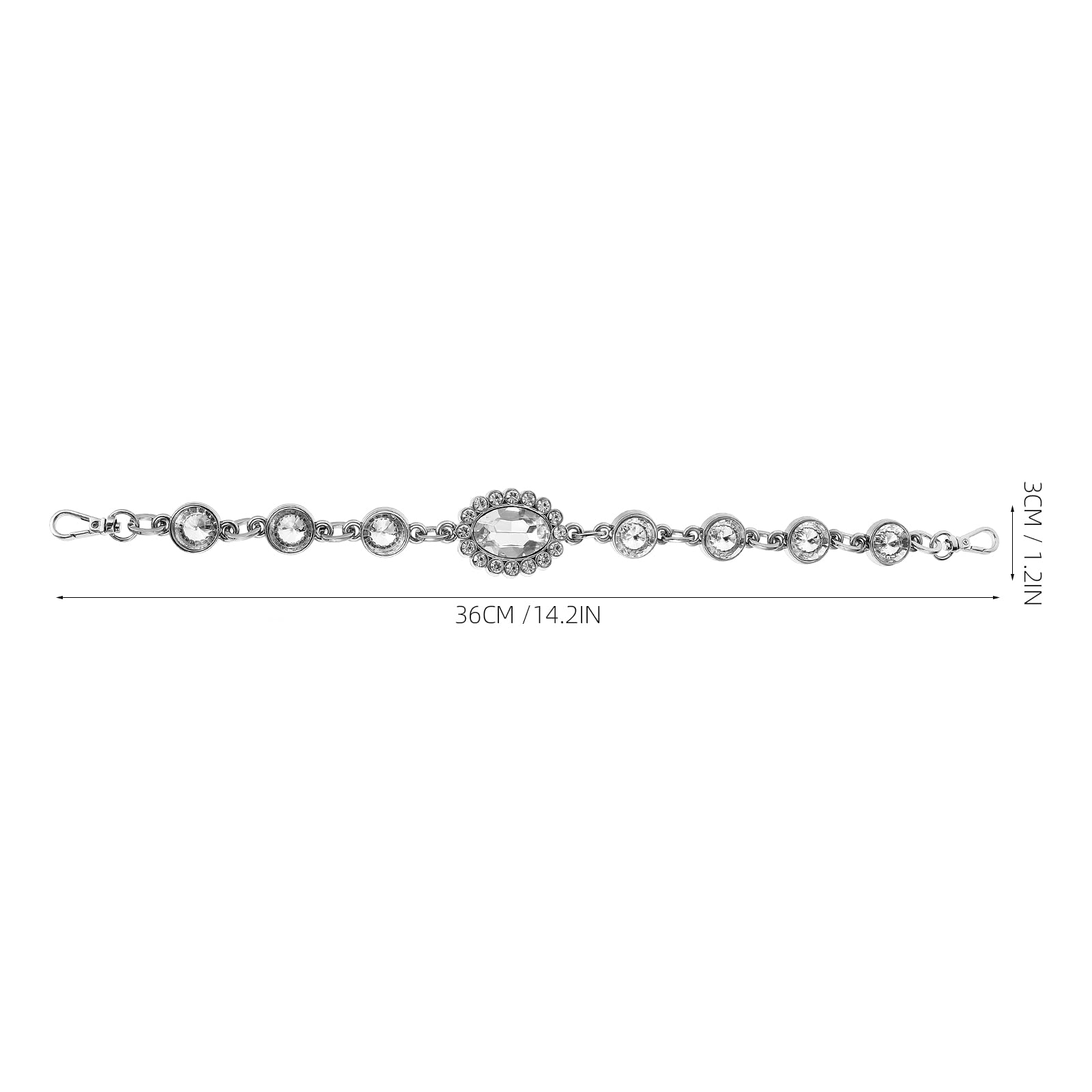 Rhinestone Bag Chain - DIY Purse Strap Decor for Handbags, Evening Bags & Clutches | Perfect for Parties, Weddings & Daily Fashion Accessories