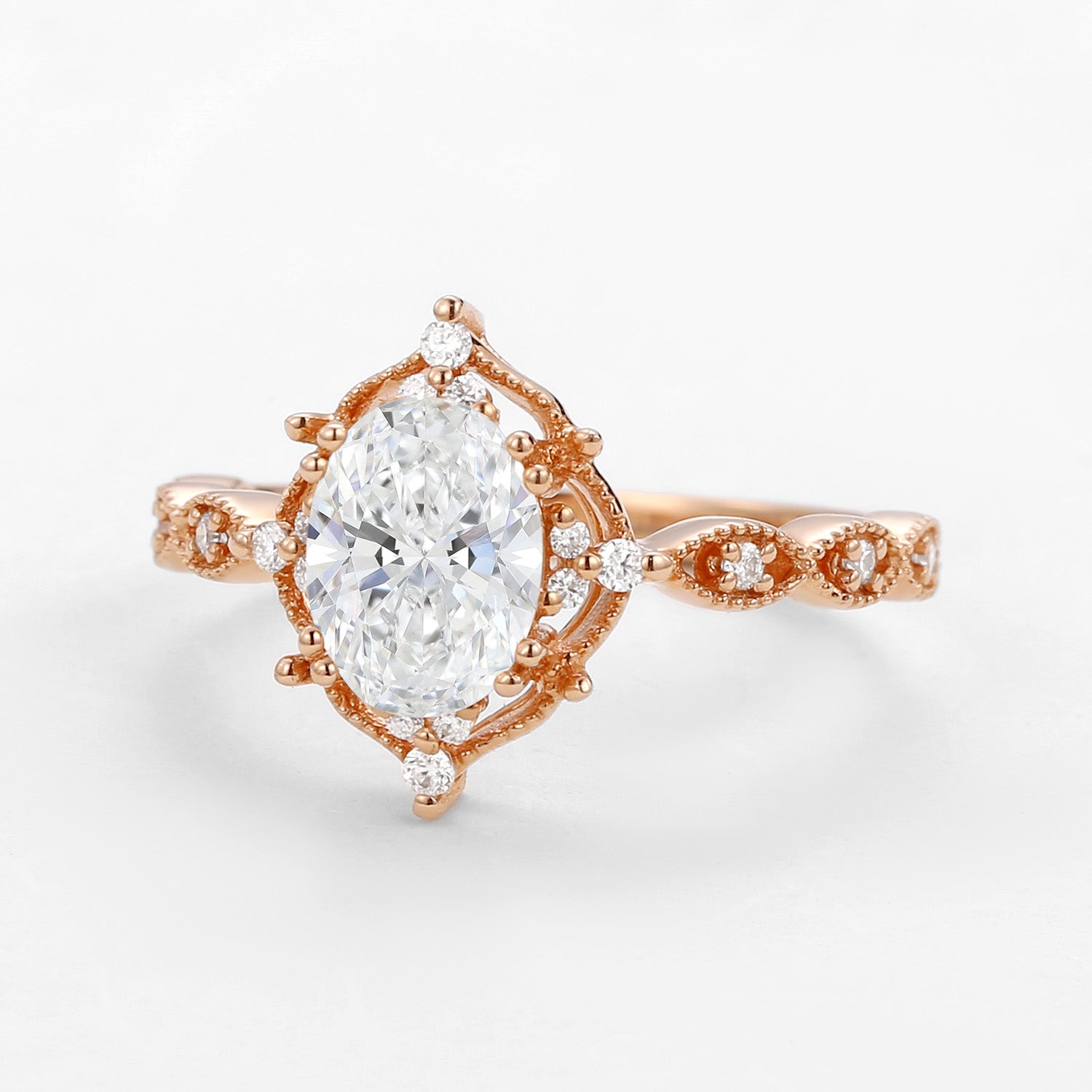 1.0ct Signature Vintage Lab Grown Diamond Ring - Elegant Solitaire Engagement Ring for Women | Perfect for Proposals, Anniversaries & Special Occasions