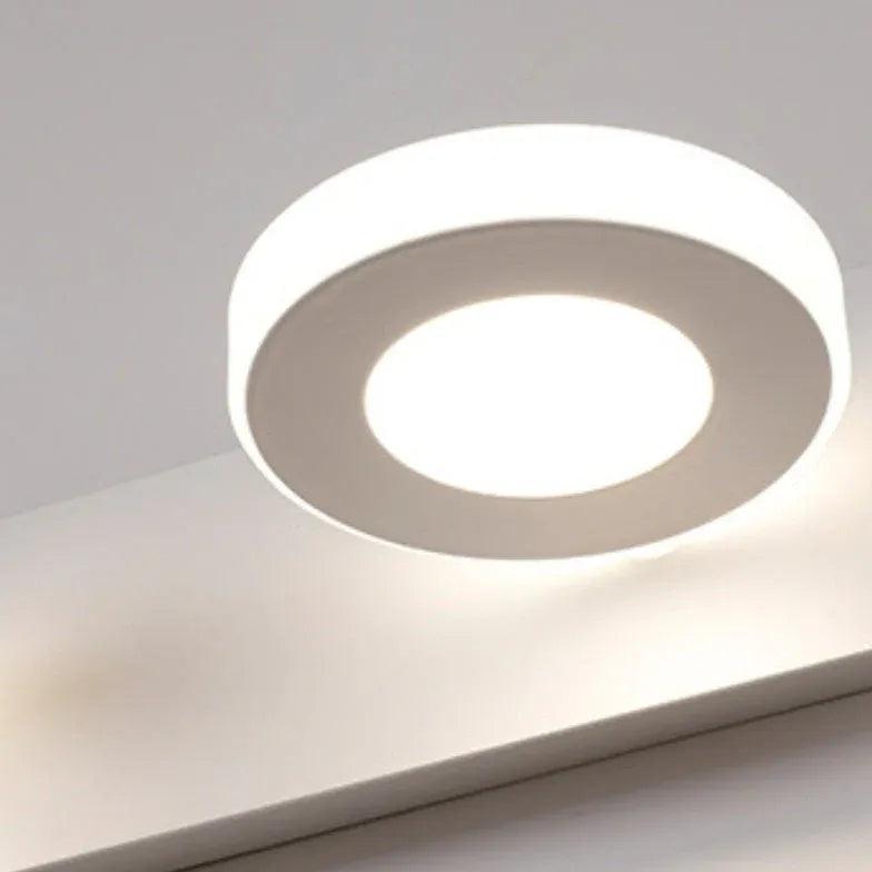 Round LED White Bathroom Wall Lights - Modern Waterproof Vanity Mirror Lighting for Bathroom, Bedroom & Hallway