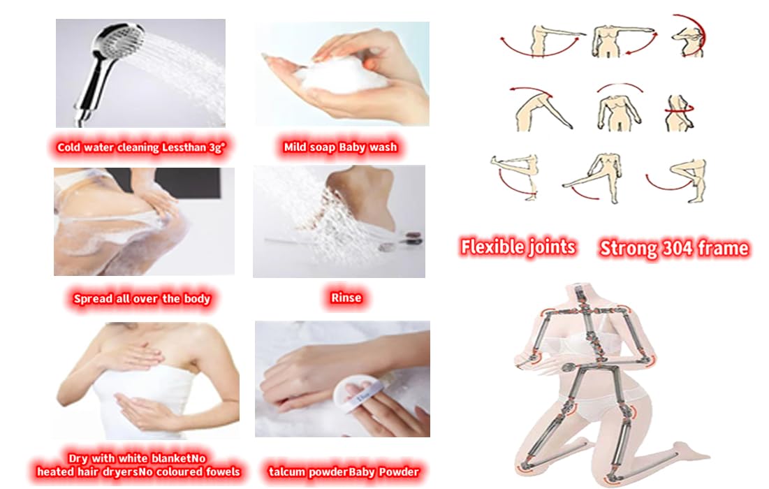 Realistic TPE Silicone Sex Doll for Men - Full Body Life Size Adult Doll with Ultra Soft Jelly-Gel Breasts & Dual Texture Channel (30lb, Light Tan) - Perfect for Discreet Home Use & Fantasy Fulfillment