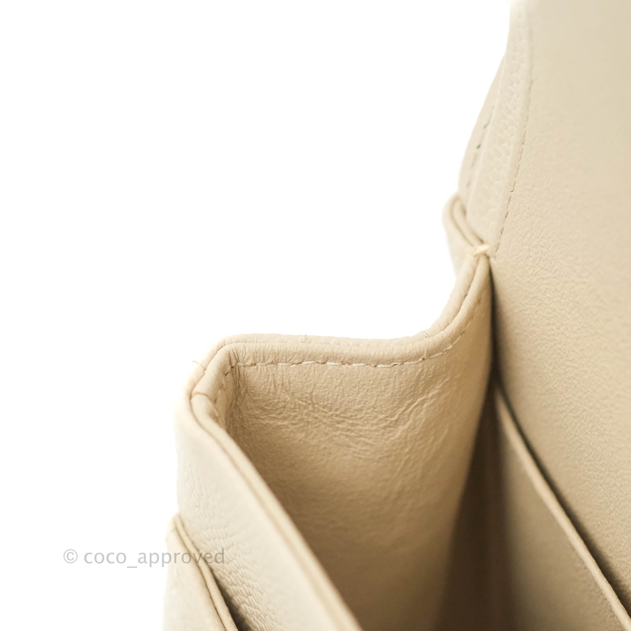 Chanel Classic Medium Double Flap Bag - Chevron Light Beige Caviar Leather with Gold Hardware (20B Collection) | Luxury Crossbody Purse for Women, Perfect for Date Nights & Special Occasions