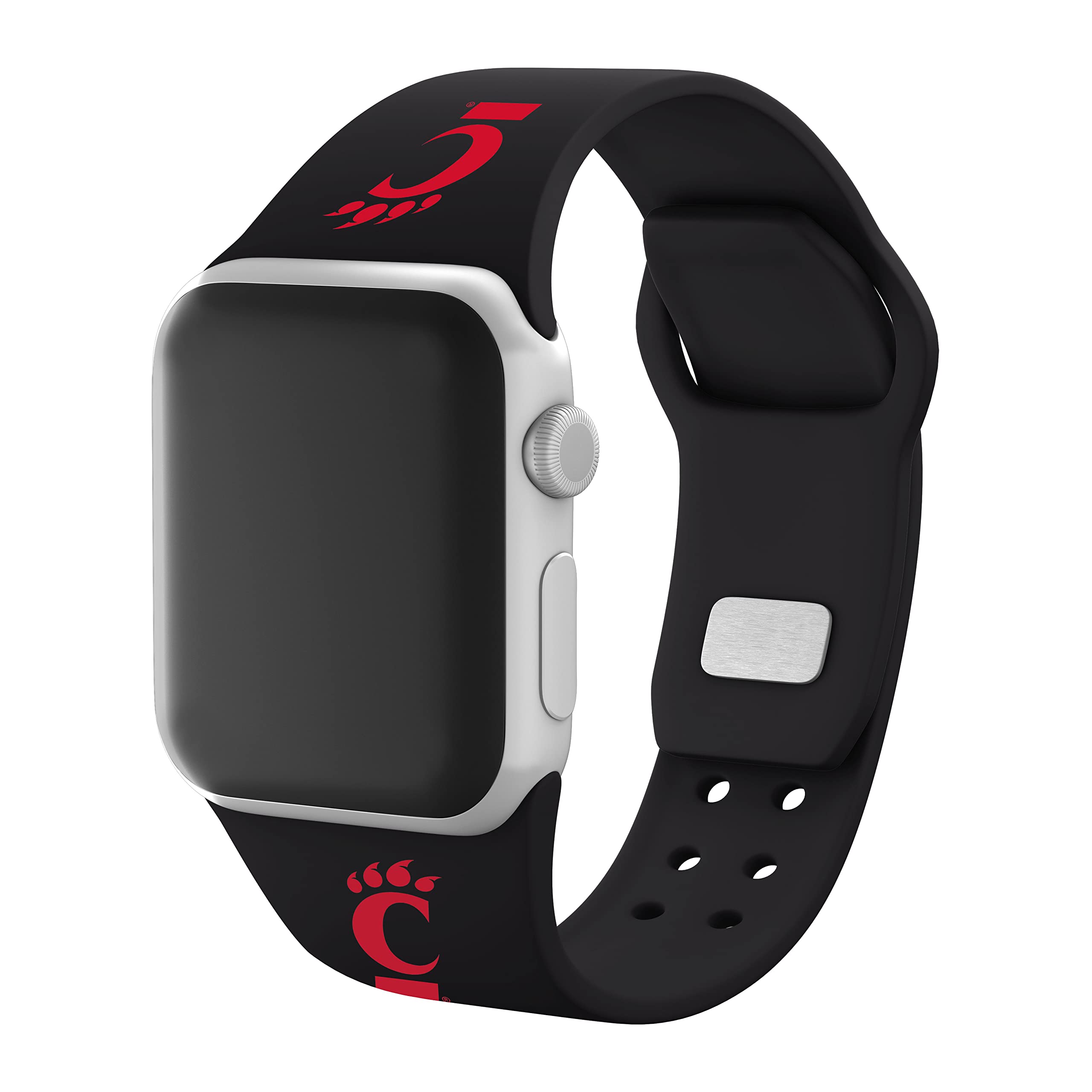 Cincinnati Bearcats Silicone Sport Band for Apple Watch - Durable, Comfortable & Stylish Wristband for Workouts, Running & Daily Wear - Compatible with All Apple Watch Models