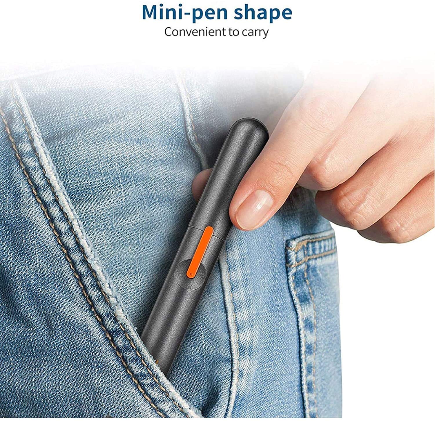 USB Rechargeable Nose & Ear Hair Trimmer for Men & Women - Professional Painless Waterproof Clipper with Dual Edge Blades for Easy Cleaning | Personal Grooming & Travel Essential