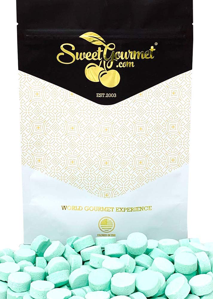 SweetGourmet Green Spearmint Lozenges - Canada Mints Bulk Candy (1 Pound) for Fresh Breath & Stress Relief - Perfect for Office, Travel & After Meals