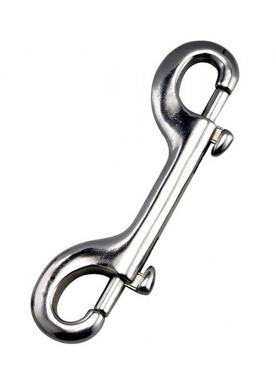 Stainless Steel Double End Bolt Snap 10cm - Heavy Duty Marine Hardware for Boat Rigging, Dog Leash, and Outdoor Gear