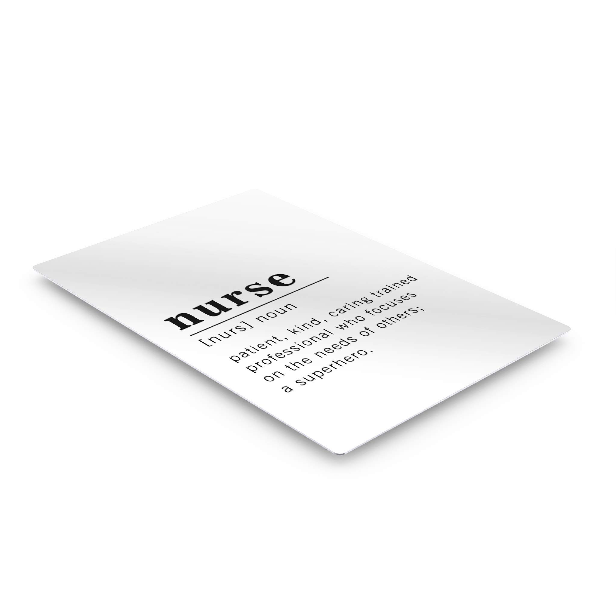 Funny Nurse Definition Metal Print - Inspirational Quote Wall Art for Office, Living Room, Bedroom & Bathroom Decor | 30x20 Inches Ready-to-Hang Home Décor | Made in USA | Perfect Gift for Medical Professionals & Nursing Students