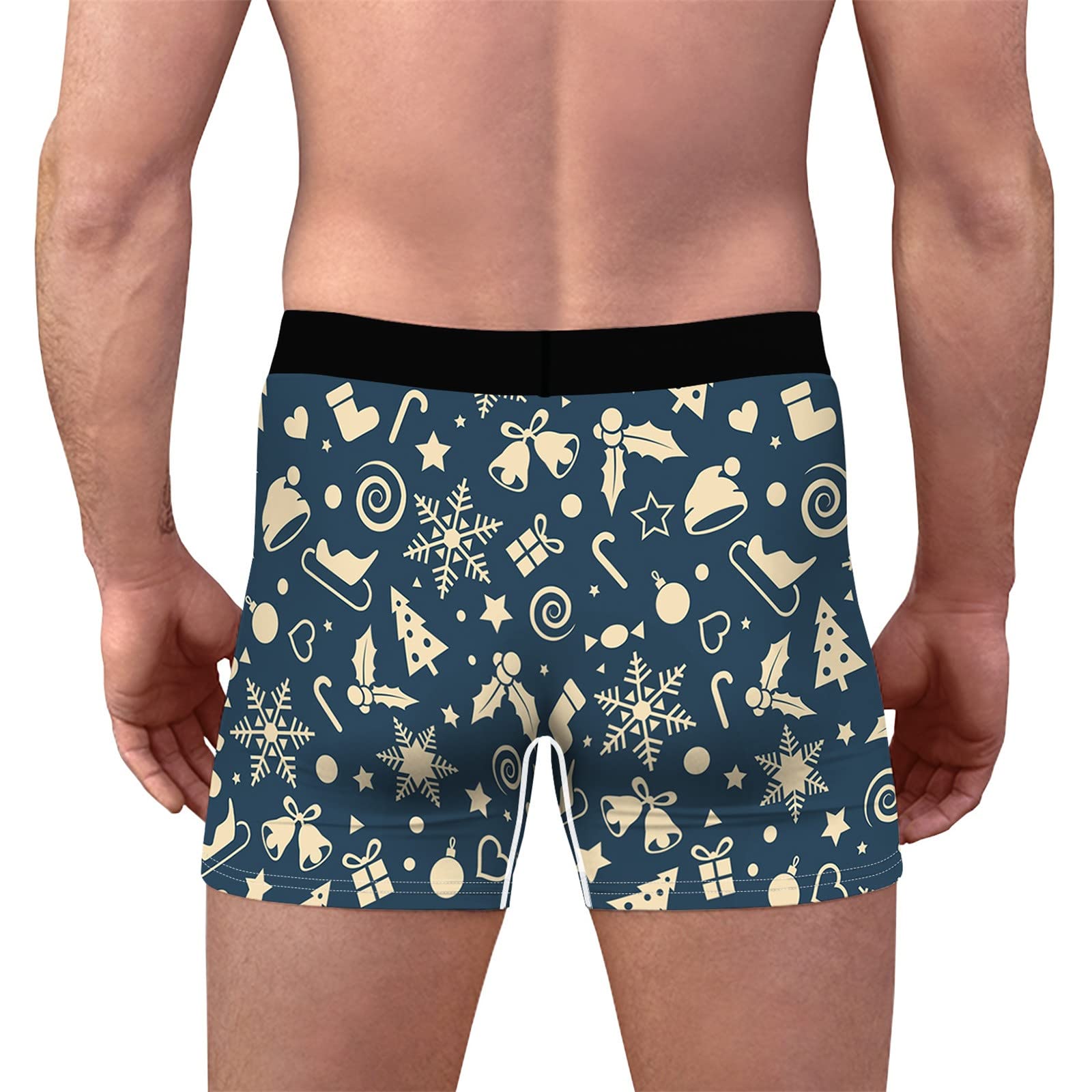 Beokeuioe Men's Santa Claus Boxer Shorts - Festive Christmas Underwear for Men, Comfortable Sleepwear & Holiday Costume - Perfect for Christmas Parties, Gifts & Cozy Sleep