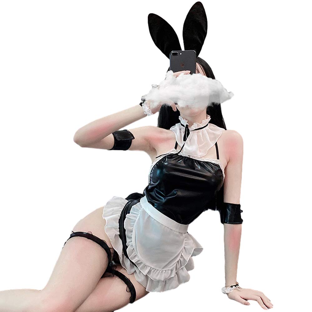 Sexy Lingerie Set - Cute Maid Costume for Women | Halloween Cosplay, Role Play, Boudoir Photography & Romantic Nights
