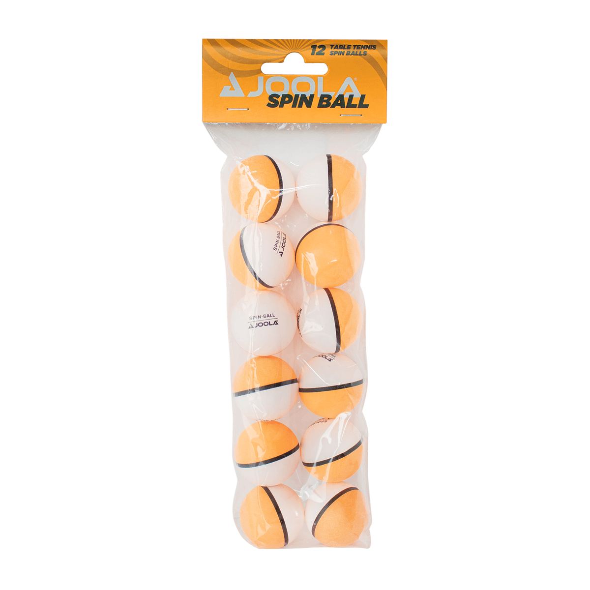 JOOLA Spinballs Dual Colored ABS Table Tennis Balls - 6 Pack for Training & Competition | Indoor & Outdoor Ping Pong Games