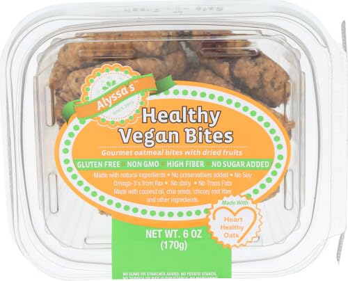 Organic Vegan Oatmeal Bites - Gluten Free Healthy Snack, 6oz (Pack of 20) - Perfect for Breakfast, On-the-Go Energy Boost & Kids Lunch Box Treats