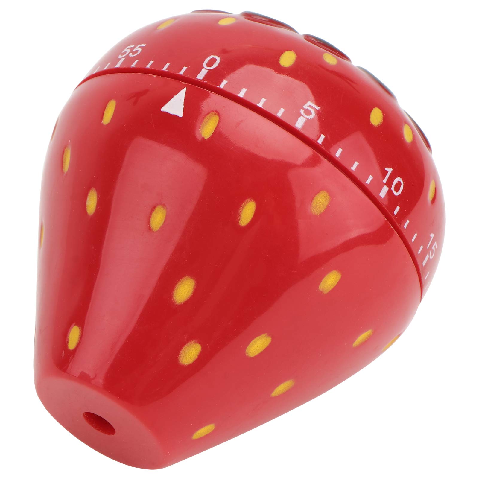 YARNOW 60-Minute Mechanical Kitchen Timer - Strawberry-Shaped Countdown Alarm Clock for Cooking, Baking & Study - Cute Fruit Decor for Home, Office & School