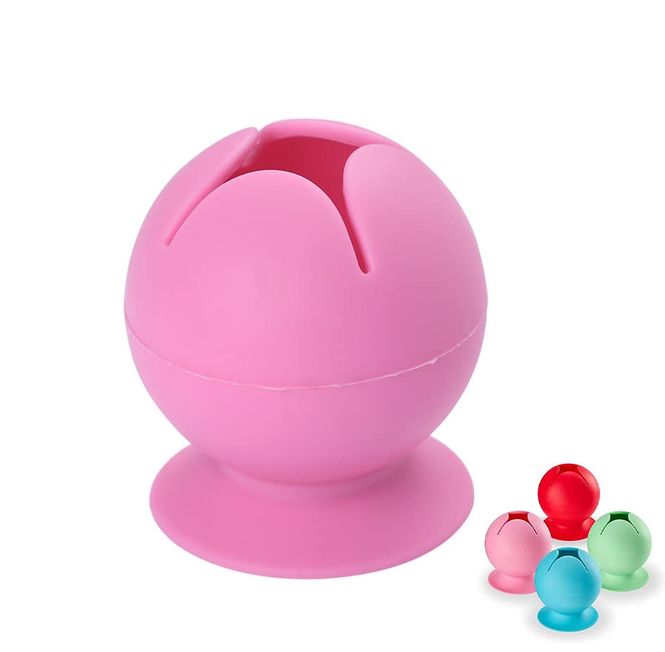 Vinyl Waste Collector & Suction Silicone Storage Box - Manual Weeding Tool for Confetti, Scrapbooking & Craft Storage (Pink) | Perfect for Art Projects, Party Decor & DIY Crafts
