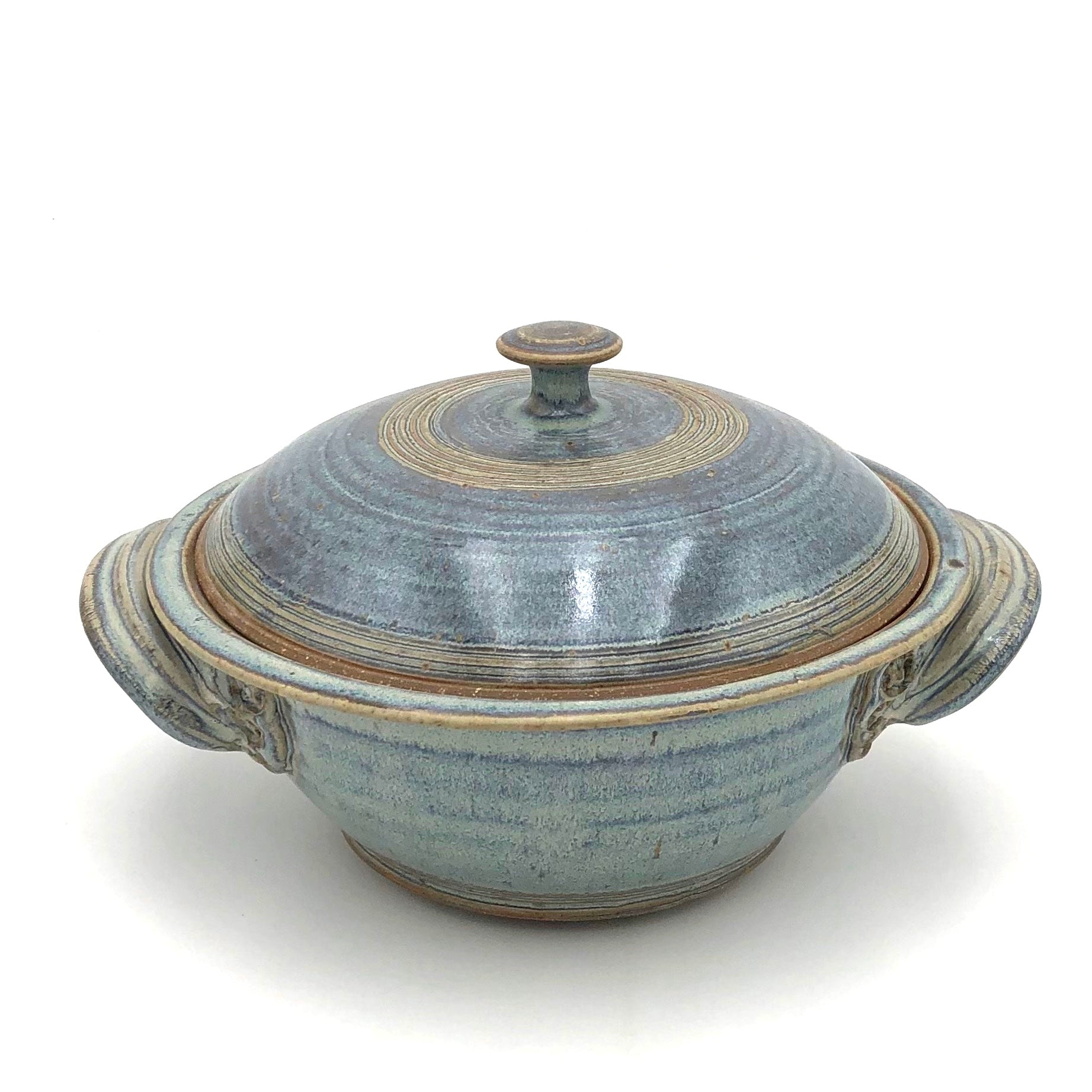 Coburn Medium Lidded Casserole Dish - Light Blue Ceramic Baking Pot for Oven, Stovetop & Serving | Perfect for Casseroles, Stews & Family Dinners