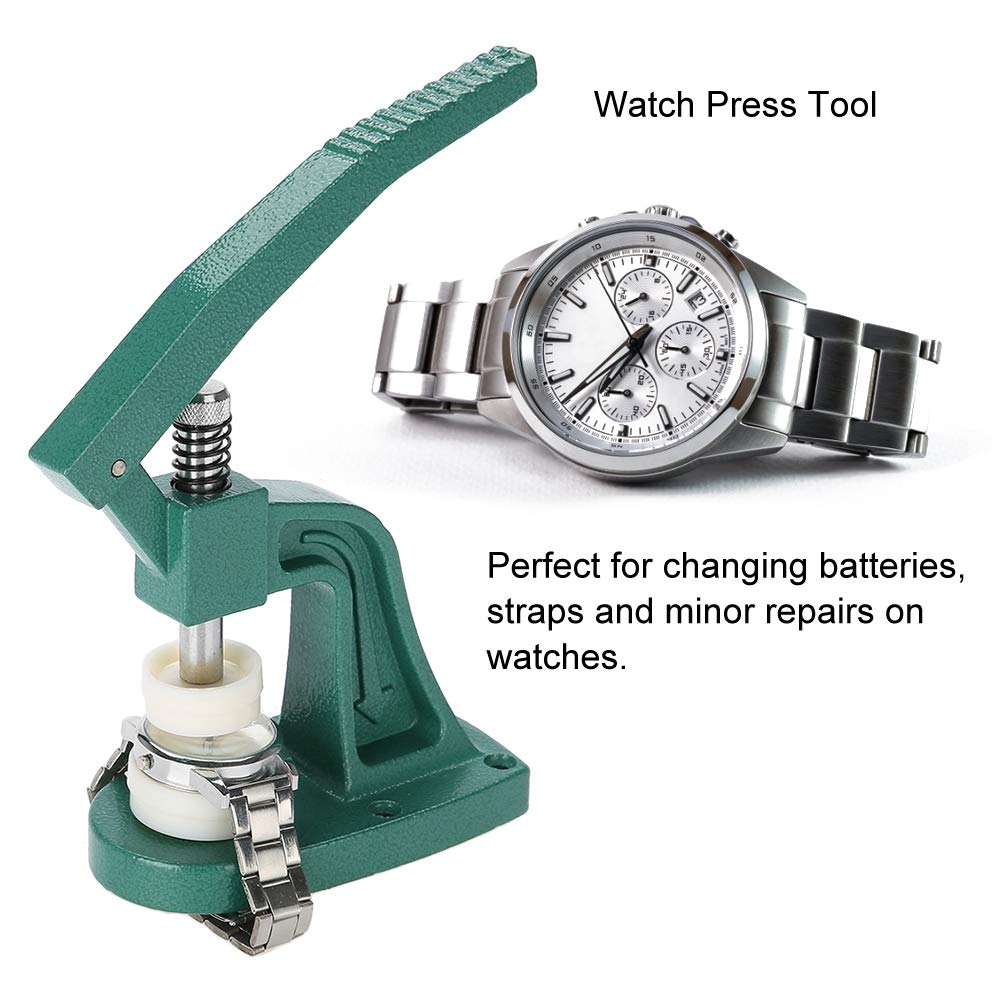 Giny Professional Watch Crystal Press Tool - Durable & Convenient Watch Repair Kit for Watchmakers | Perfect for Watch Battery Replacement, Lens Repair & Maintenance