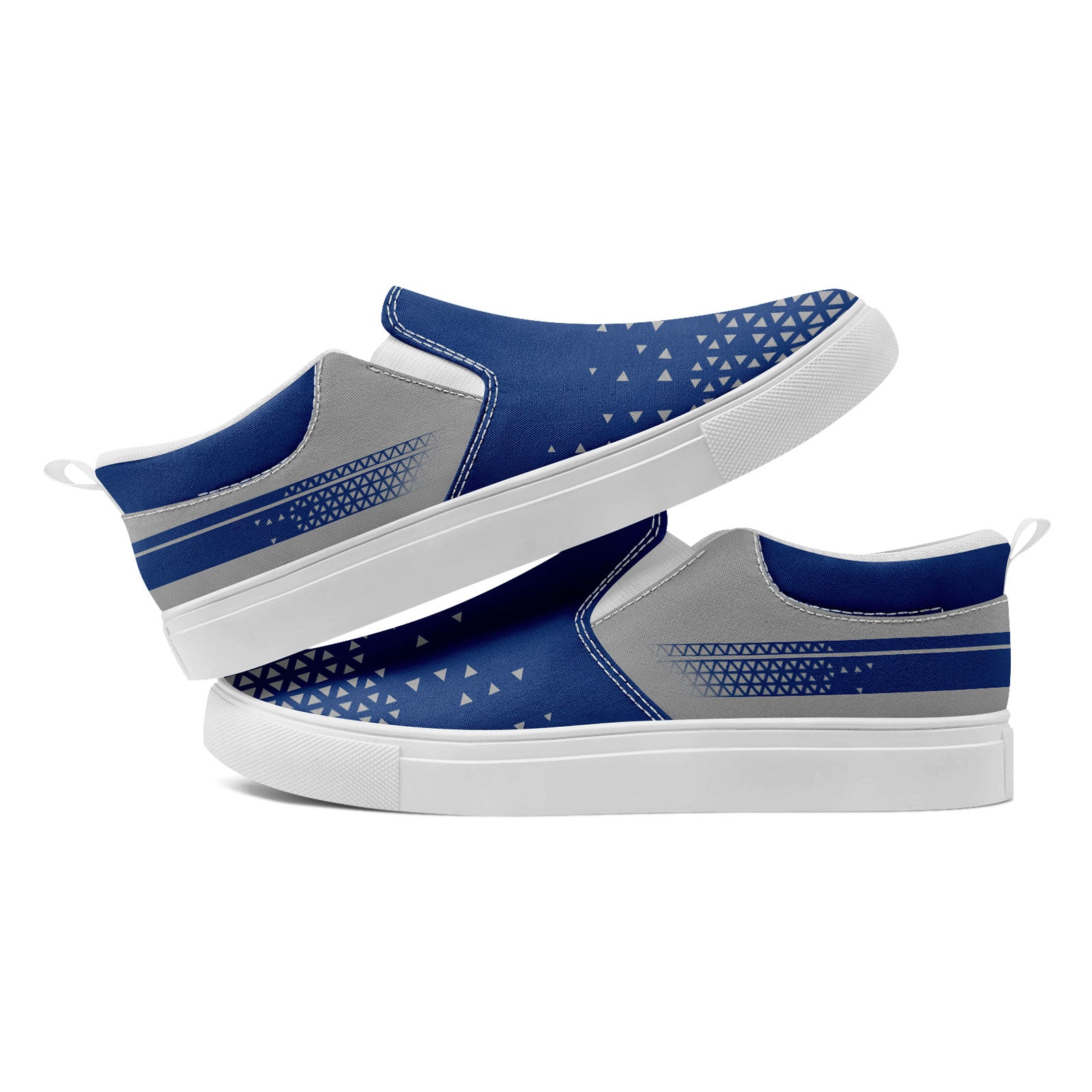 Custom Personalized Slip-On Canvas Sneakers - Handmade Breathable Lightweight Shoes for Men & Women - Perfect for Casual Wear, Walking & Street Fashion (Style: FN071 E023042)