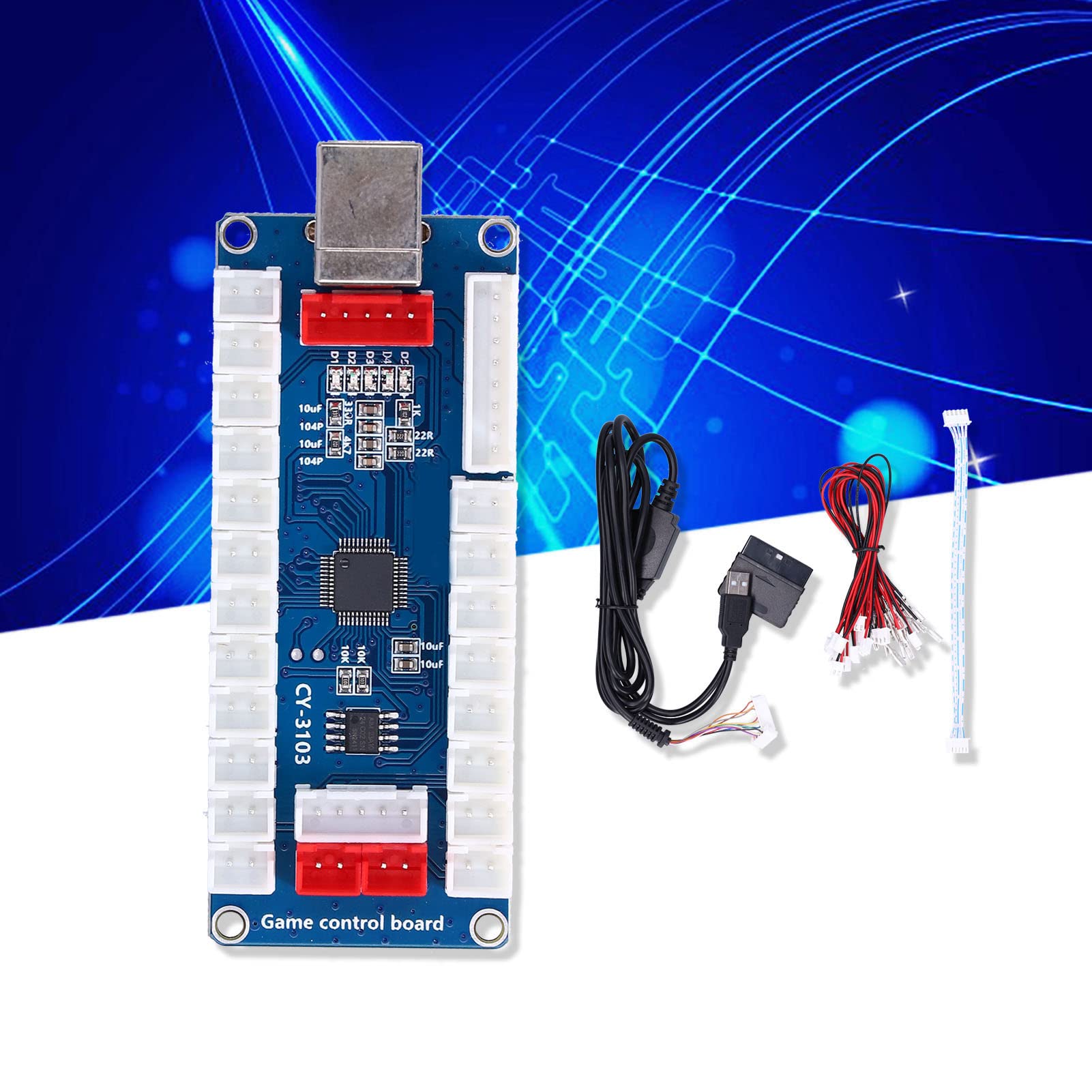 Zero Delay USB Encoder Kit for PC, Raspberry Pi, Android - DIY Gaming Controller for Arcade & Retro Gaming