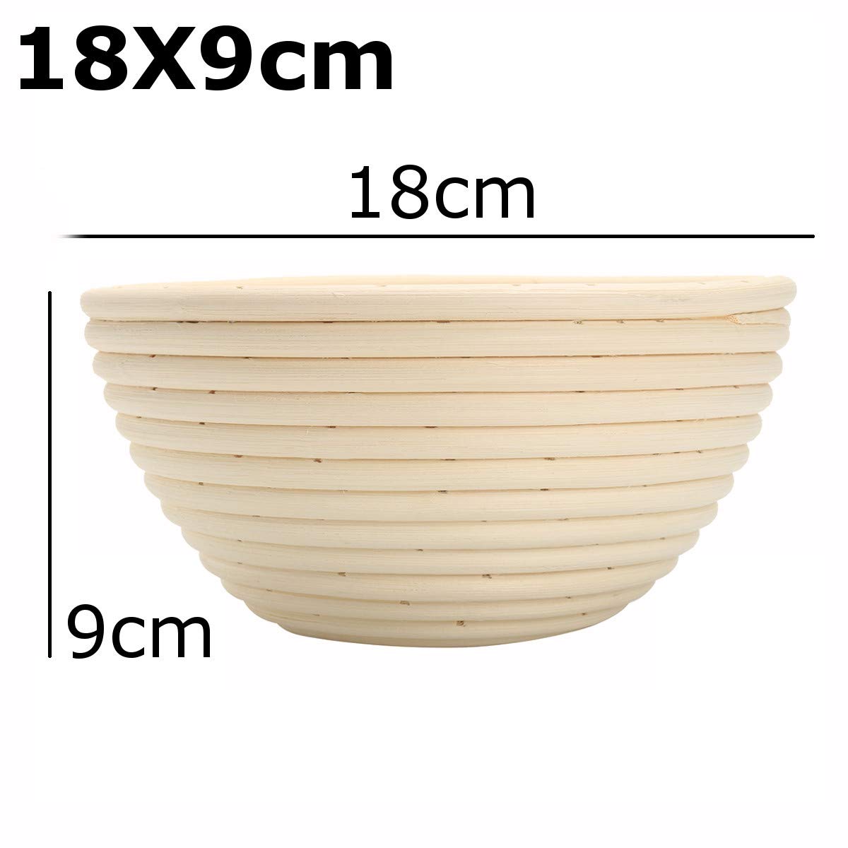 2 Pack Natural Rattan Round Bread Proofing Basket for Baking - 7 Inch Dough Rising Basket for Sourdough, Artisan Bread (Perfect for Home Bakers & Professional Kitchens)