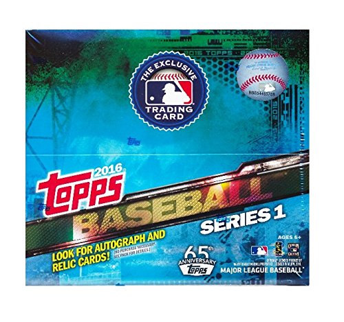 Topps 2016 Series 1 MLB Baseball Cards - 24 Factory Sealed Retail Box with 288 Trading Cards | Collectible Baseball Cards for Fans & Investors | Perfect for Trading, Collecting & Display