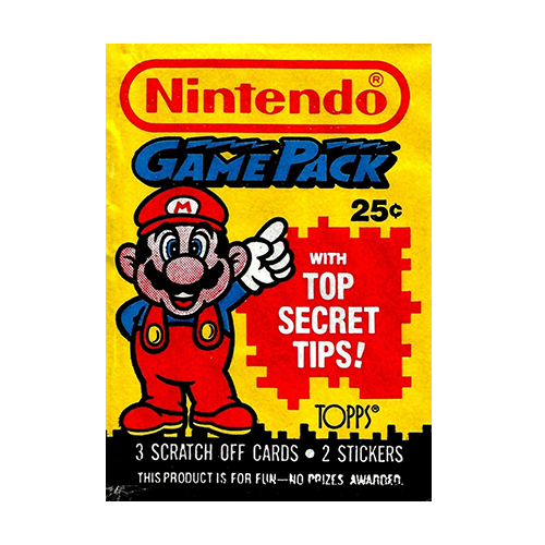 1989 Topps Nintendo Game Pack Trading Cards - Unopened Vintage Collectible Pack for Retro Gaming Fans & Card Collectors | Perfect for Nostalgic Gift, Display, and Investment