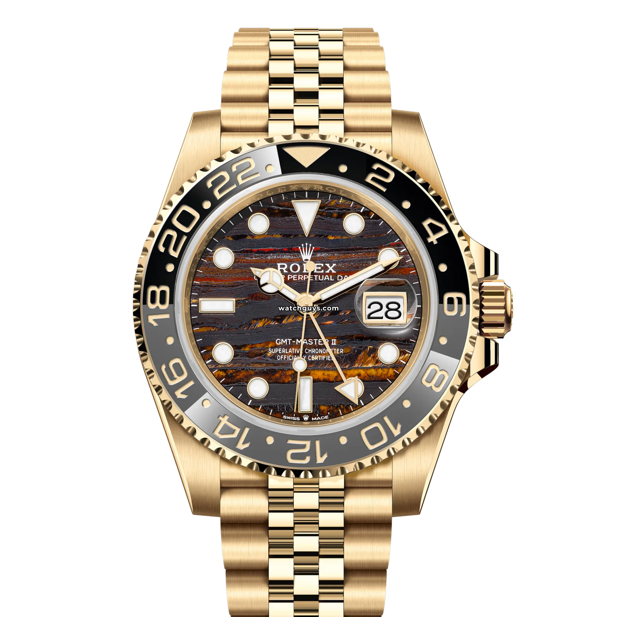 Rolex GMT Master II 126718GRNR Tiger Iron Luxury Watch - Perfect for Travel, Business & Collectors | Waterproof & Durable for Everyday Wear