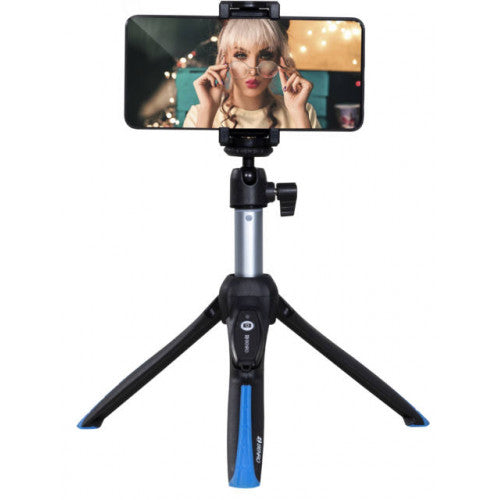 Benro BK15 Compact Tripod & Selfie Stick for iPhone Android Smartphones - Perfect for Vlogging, Travel Photography and Video Calls