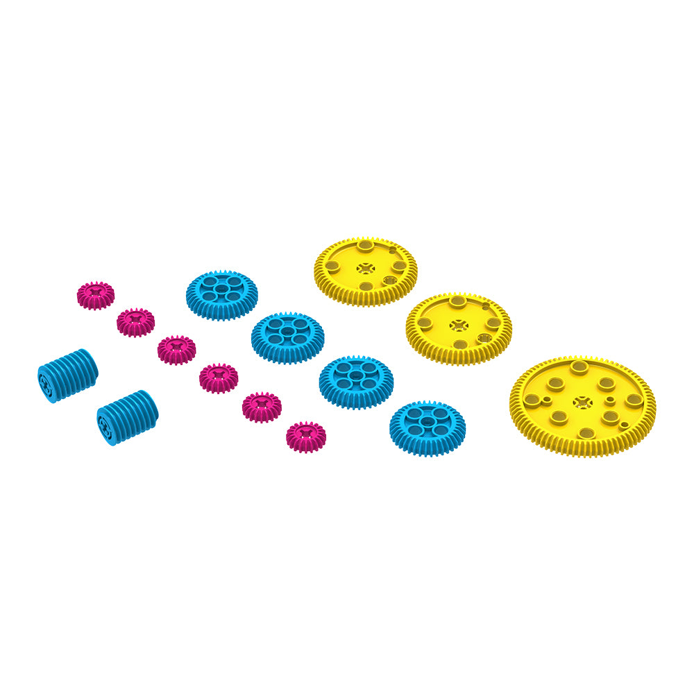 Micro:Bit Robotics Workshop Gears Component Pack - 15 Assorted Gears for STEM Education, DIY Robot Building & Coding Projects | Perfect for Classroom Learning & Home Maker Activities