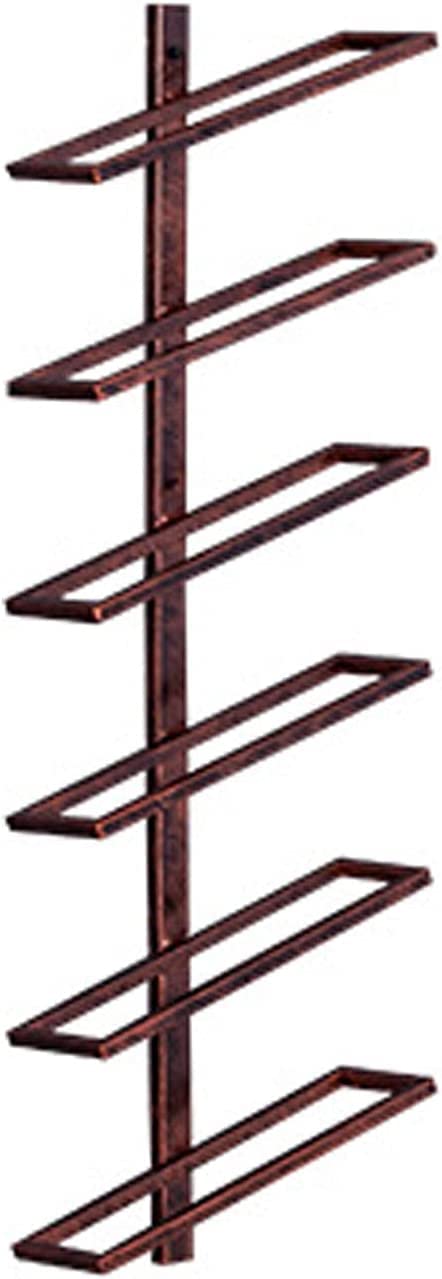 Wall Mounted Wine Rack - 6 Bottle Holder for Home & Kitchen Decor