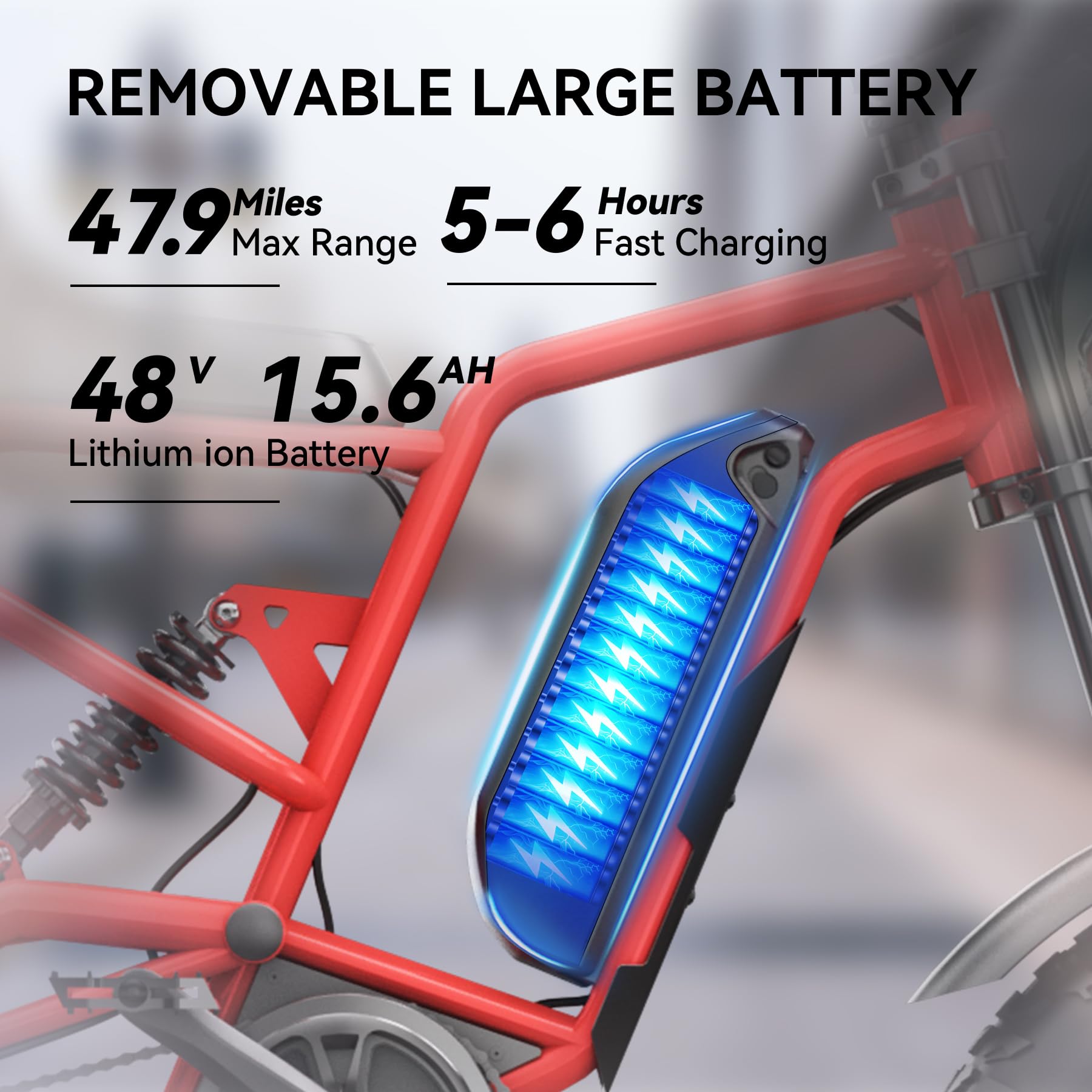 Hidoes B6 700-1200W Electric Bike for Adults - 20
