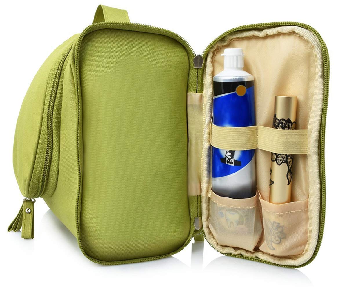 Premium Travel Toiletry Bag for Women - Waterproof Makeup Organizer Pouch with Multiple Compartments | Perfect Cosmetic Bag for Airplane, Gym, Camping & Business Trips | Compact & Stylish Travel Essentials