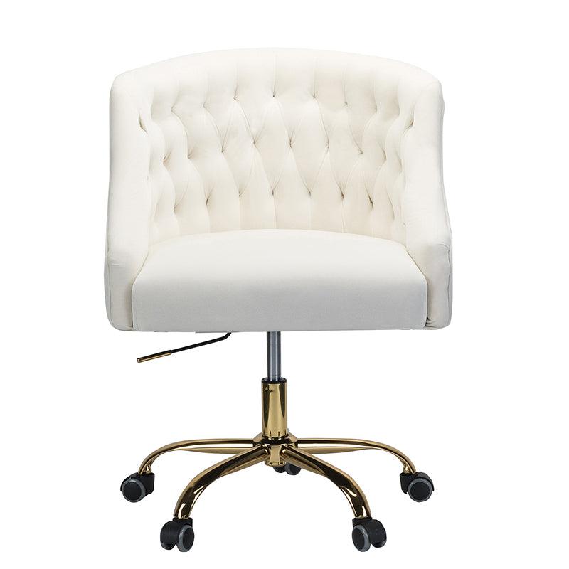 Penelope Velvet Tufted Office Chair - Ergonomic Executive Desk Chair with Lumbar Support - Perfect for Home Office, Gaming & Workspace Comfort