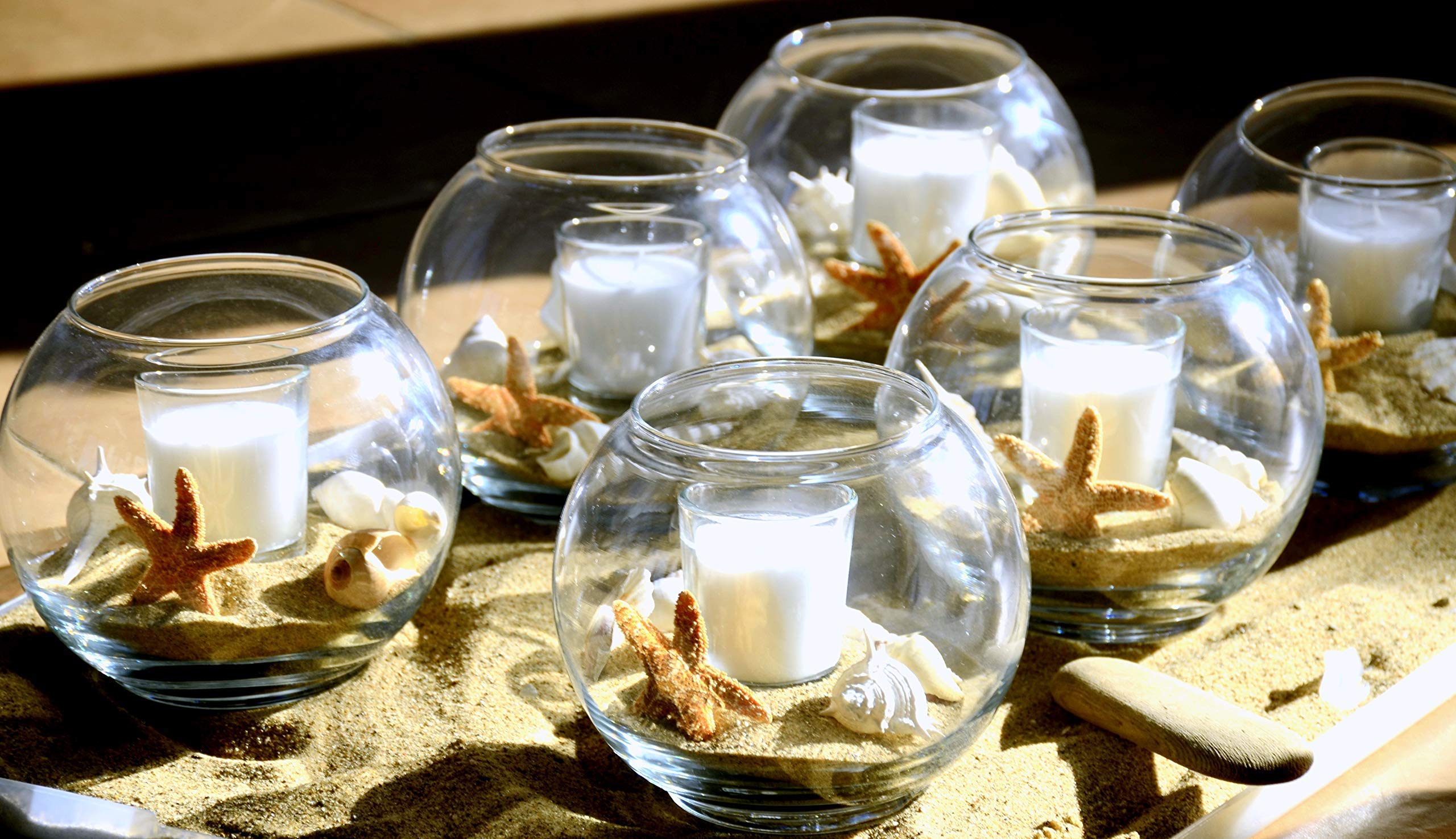 Coastal Beach Wedding Decorations - Nautical Table Centerpieces for Rustic Seaside Ceremonies | Perfect for Wedding Receptions, Bridal Showers & Beach Themed Events