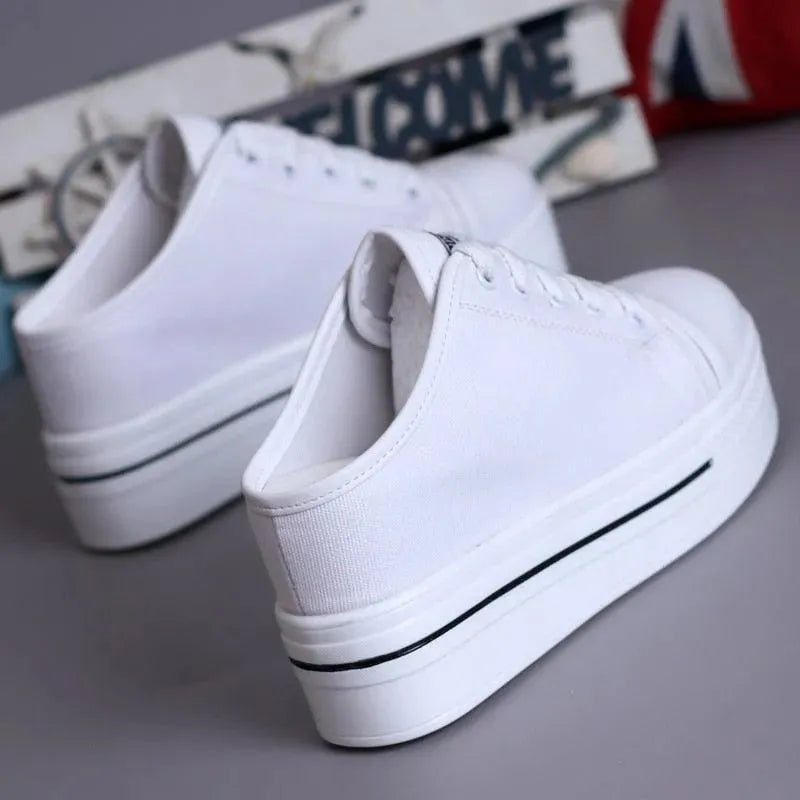 Women's Comfortable Slip On Canvas Wedge Sandals - Breathable Summer Casual Shoes for Beach, Walking & Outdoor Activities