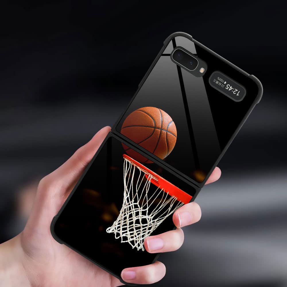 Samsung Galaxy Z Flip 5G Case - Military Grade Protective Cover with Shockproof Corners & Anti-Scratch Design | Perfect for Basketball Games & Outdoor Activities