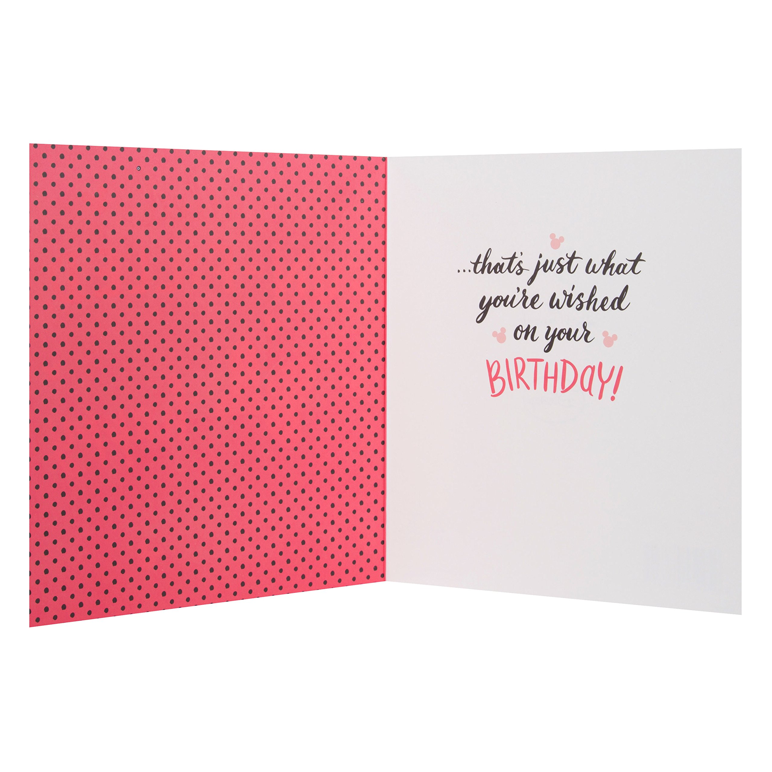 Hallmark Disney Minnie Mouse Greeting Card - Fun & Colorful Birthday Card for Kids, Women, Friends | Perfect for Birthdays, Holidays & Special Occasions